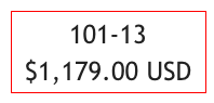 101-13 
$1,179.00 USD